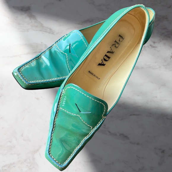 Prada Calzature Donna Patent Loafers in Voyage Color - Picture 3 of 13